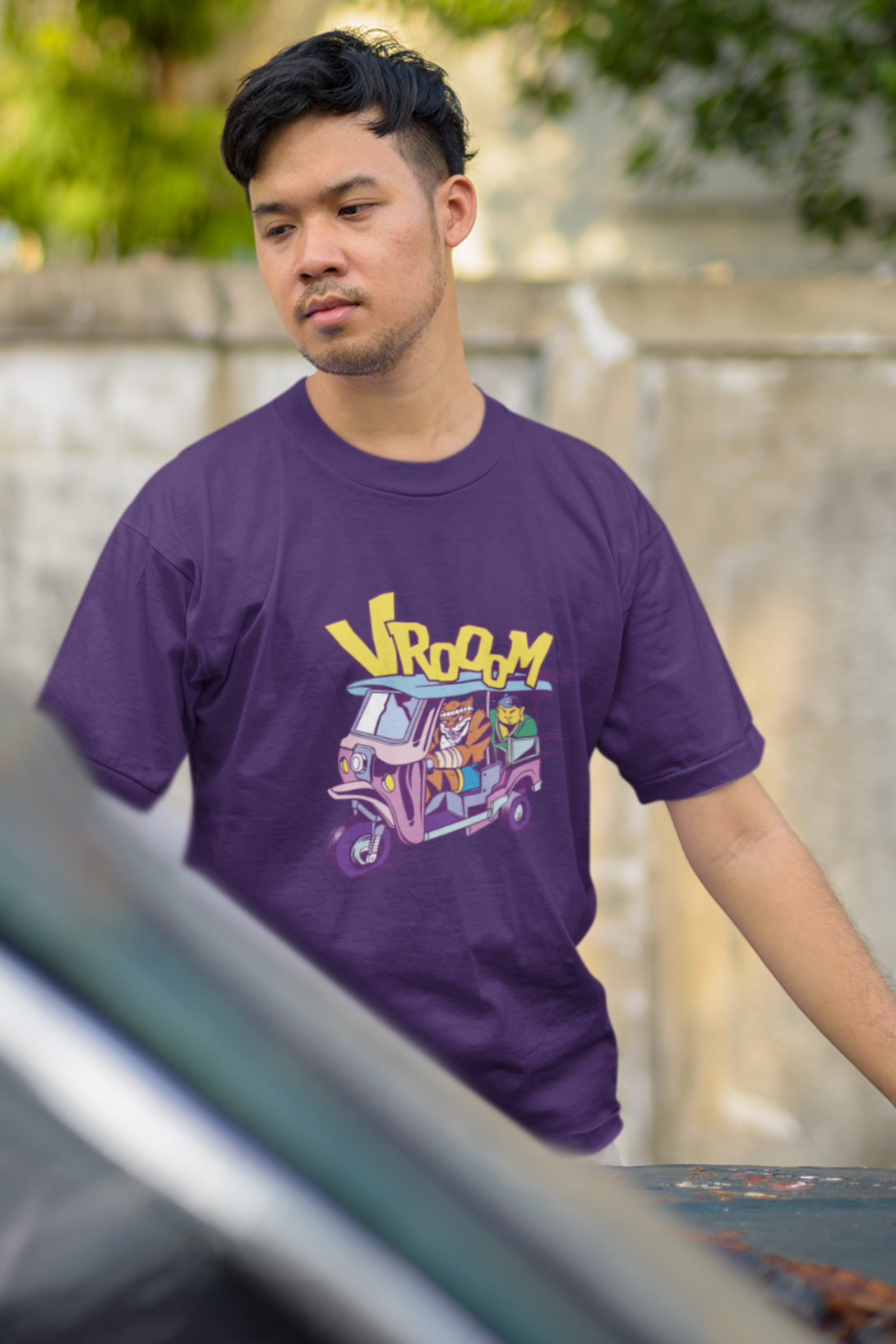 Tiger Rickshaw Printed T-Shirt For Men - WowWaves - 6