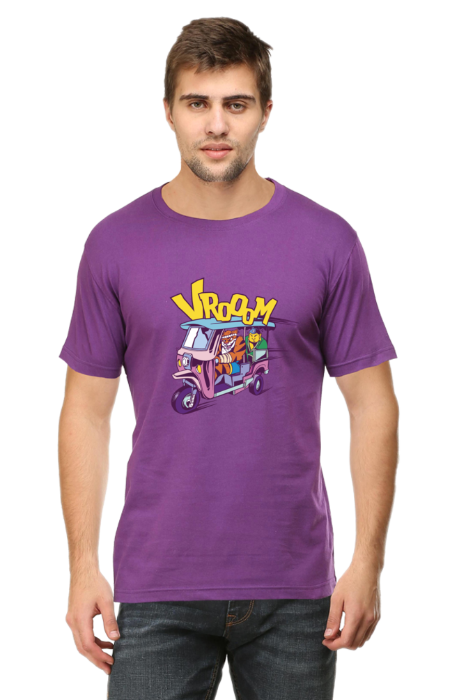 Tiger Rickshaw Printed T-Shirt For Men - WowWaves - 10