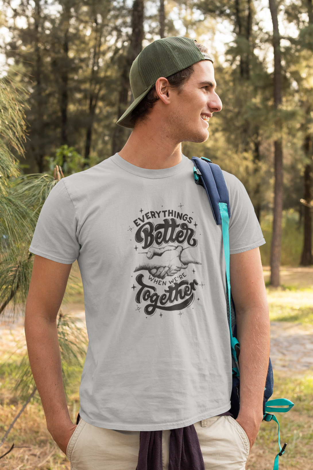 Together Forever Printed T-Shirt For Men - WowWaves - 4