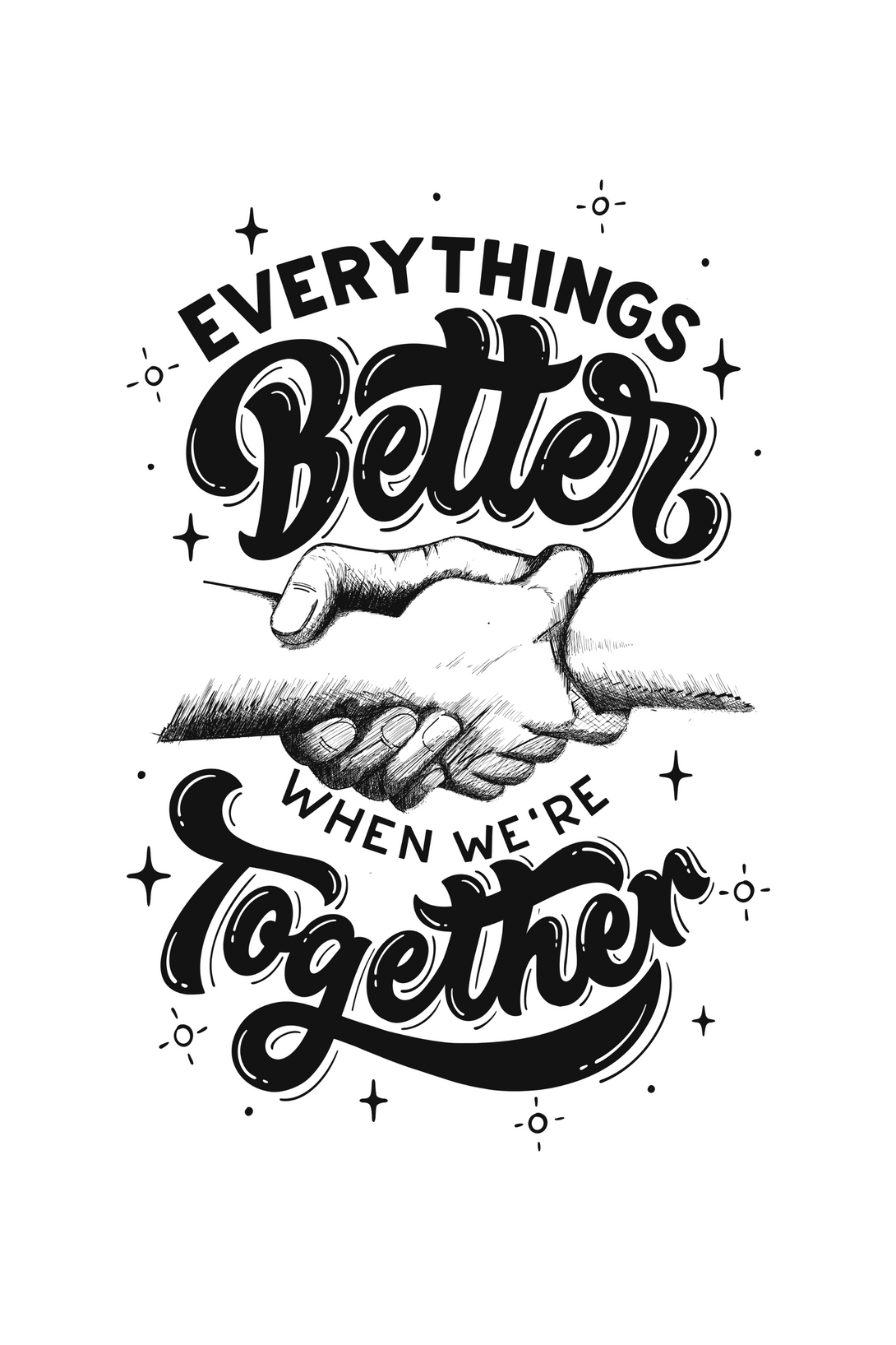 Together Forever Printed T-Shirt For Men - WowWaves - 1