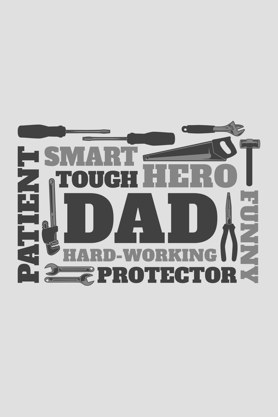 Mechanical Tools And Dad Printed T-Shirt For Men - WowWaves - 1
