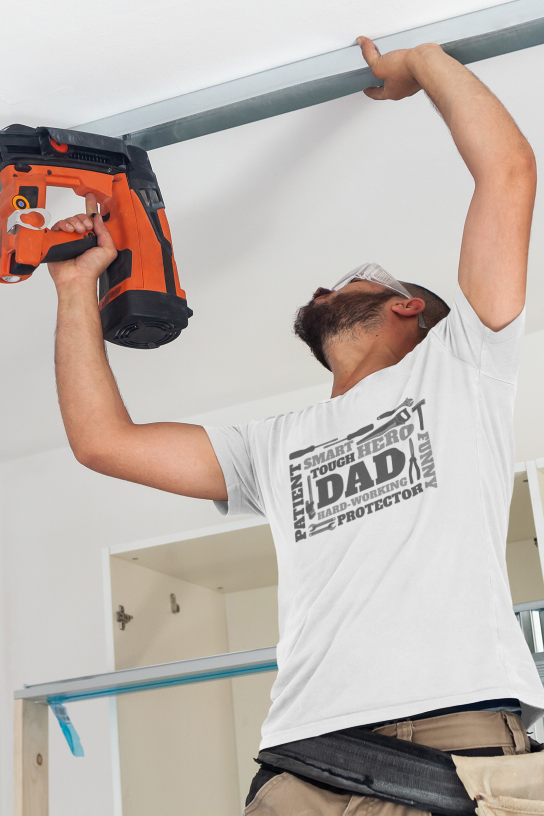 Mechanical Tools And Dad Printed T-Shirt For Men - WowWaves - 4
