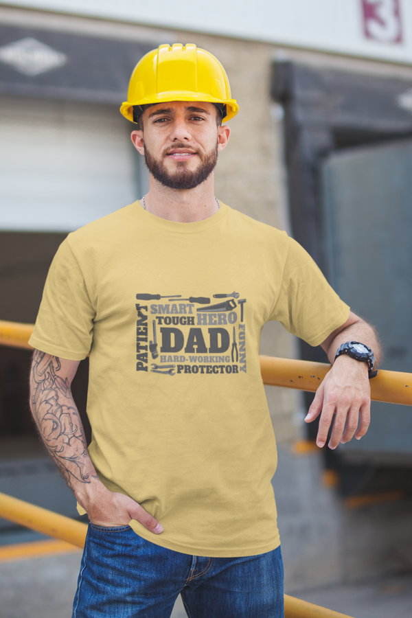 Mechanical Tools And Dad Printed T-Shirt For Men - WowWaves