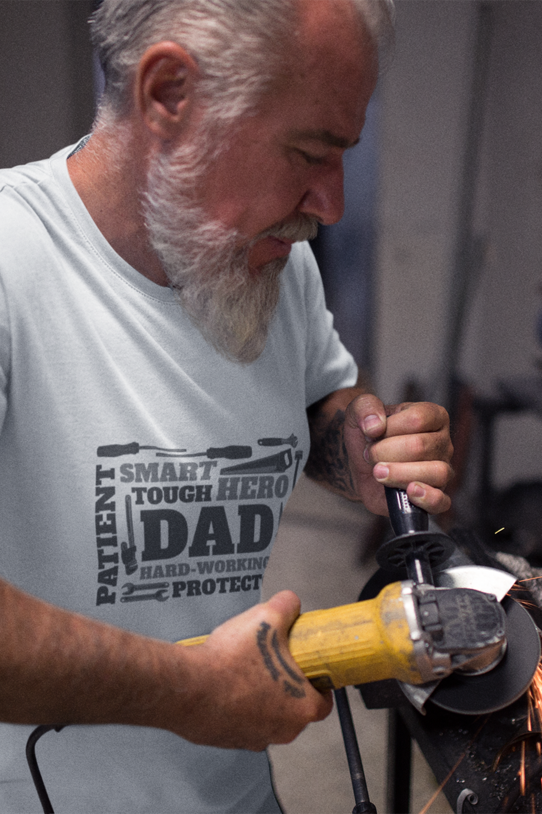 Mechanical Tools And Dad Printed T-Shirt For Men - WowWaves - 2