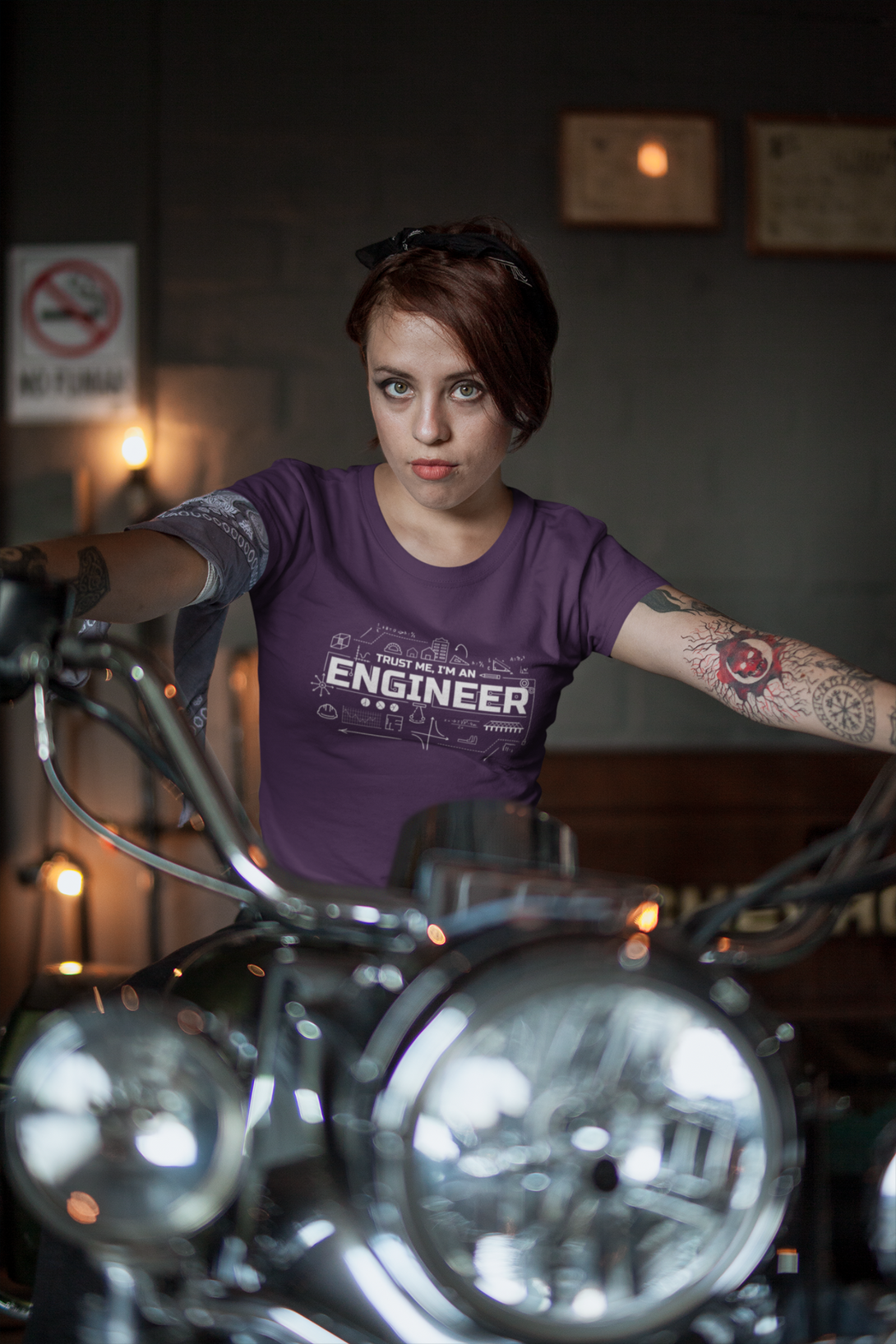 Trust Me, I'M An Engineer Printed T-Shirt For Women - WowWaves - 5
