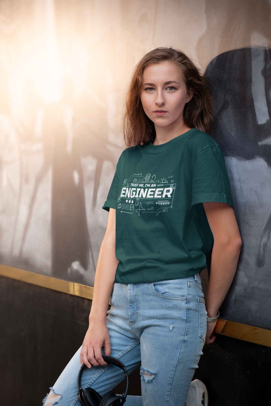 Trust Me, I'M An Engineer Printed T-Shirt For Women - WowWaves - 3