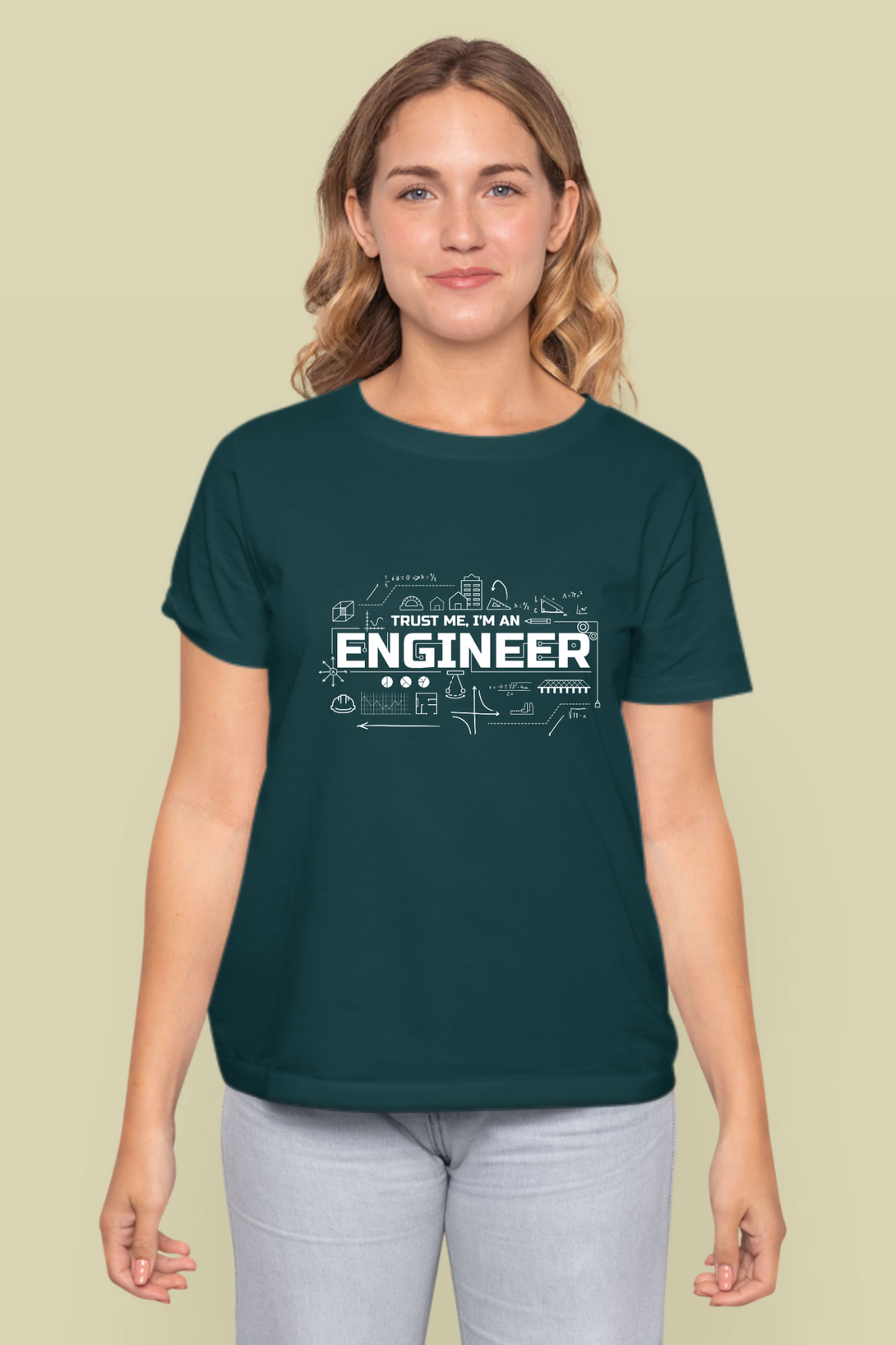 Trust Me, I'M An Engineer Printed T-Shirt For Women - WowWaves - 10