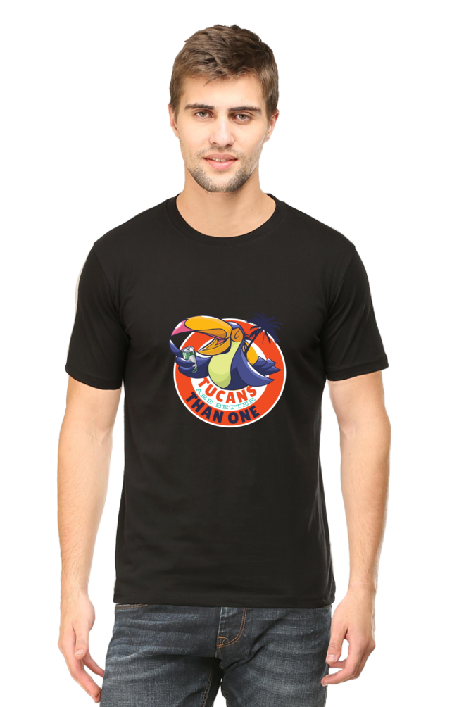 Tucans Are Better Tha One Printed T-Shirt For Men - WowWaves - 8