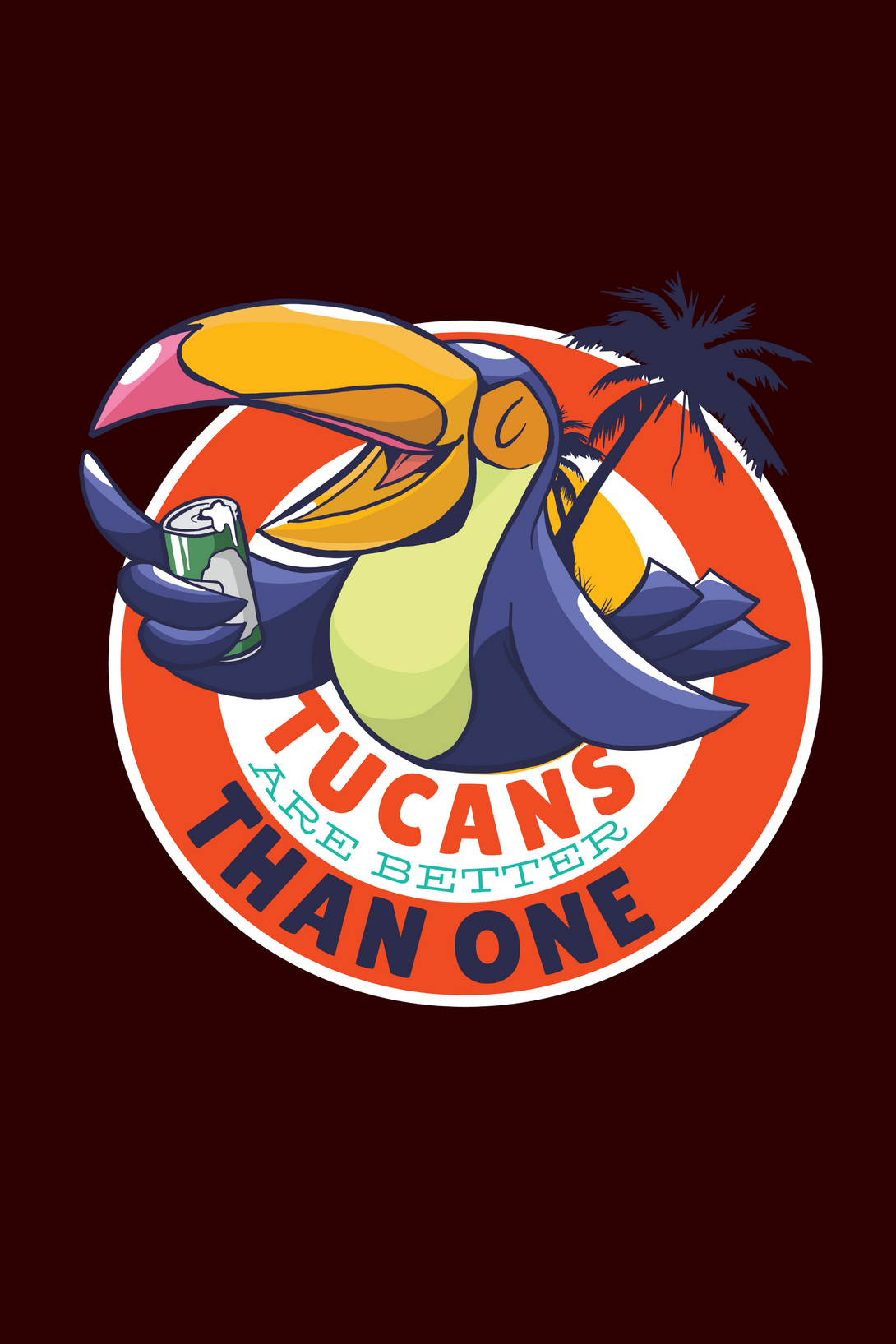 Tucans Are Better Tha One Printed T-Shirt For Men - WowWaves - 1