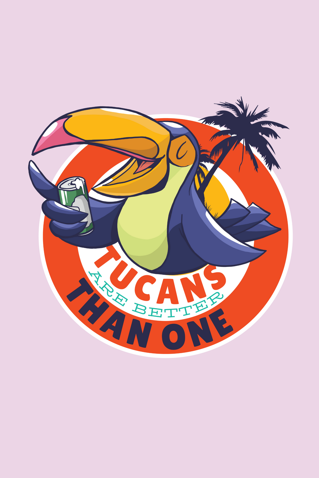 Tucans Are Better Tha One Printed T-Shirt For Women - WowWaves - 2