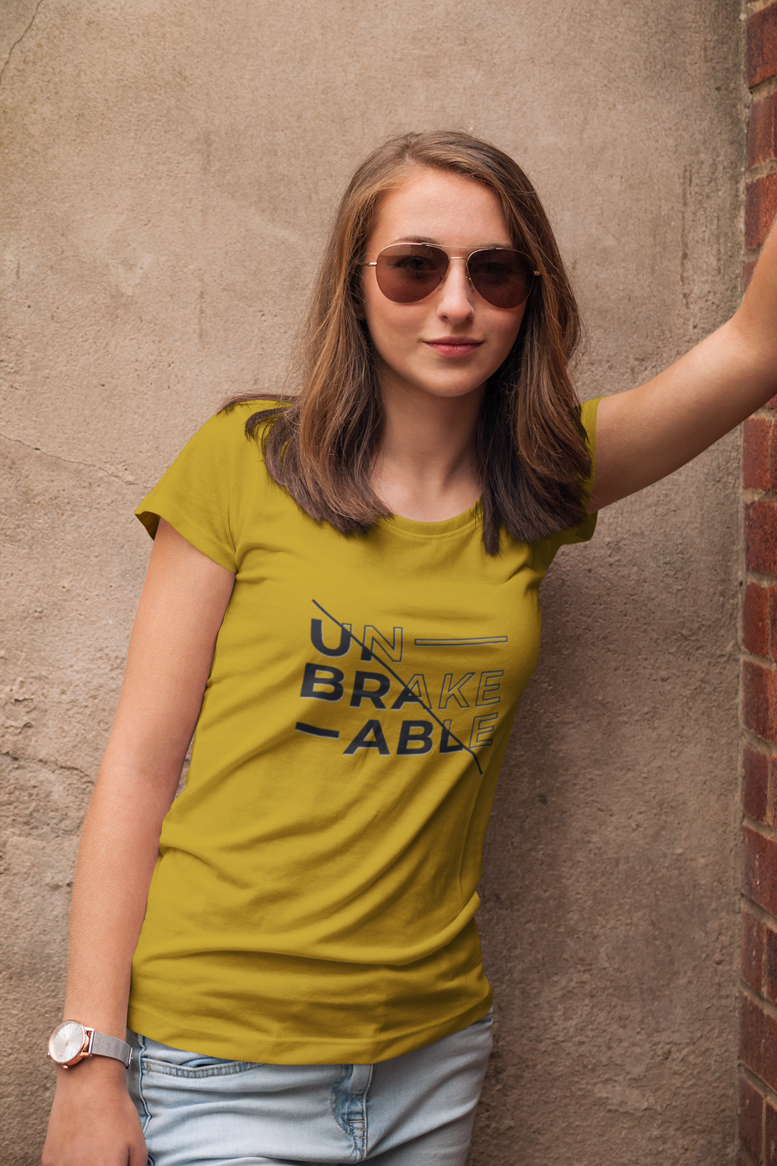 Unbreakable Printed Scoop Neck T-Shirt For Women - WowWaves