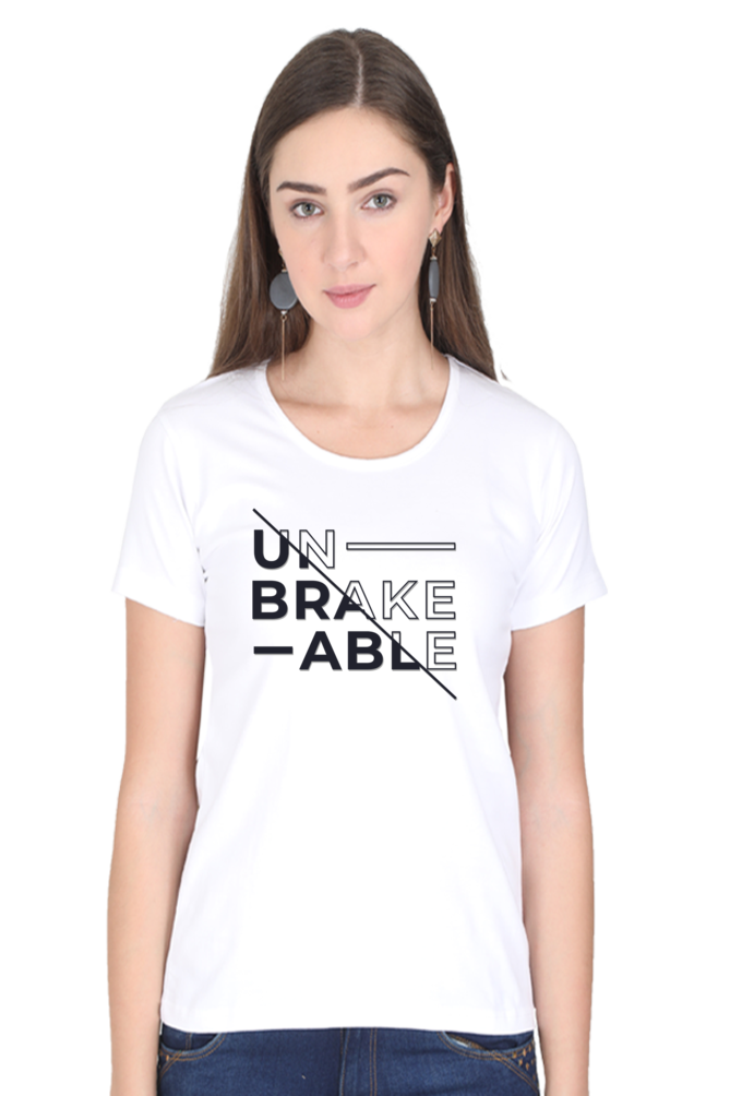 Unbreakable Printed Scoop Neck T-Shirt For Women - WowWaves - 15