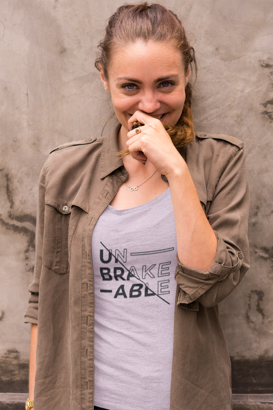 Unbreakable Printed Scoop Neck T-Shirt For Women - WowWaves - 3