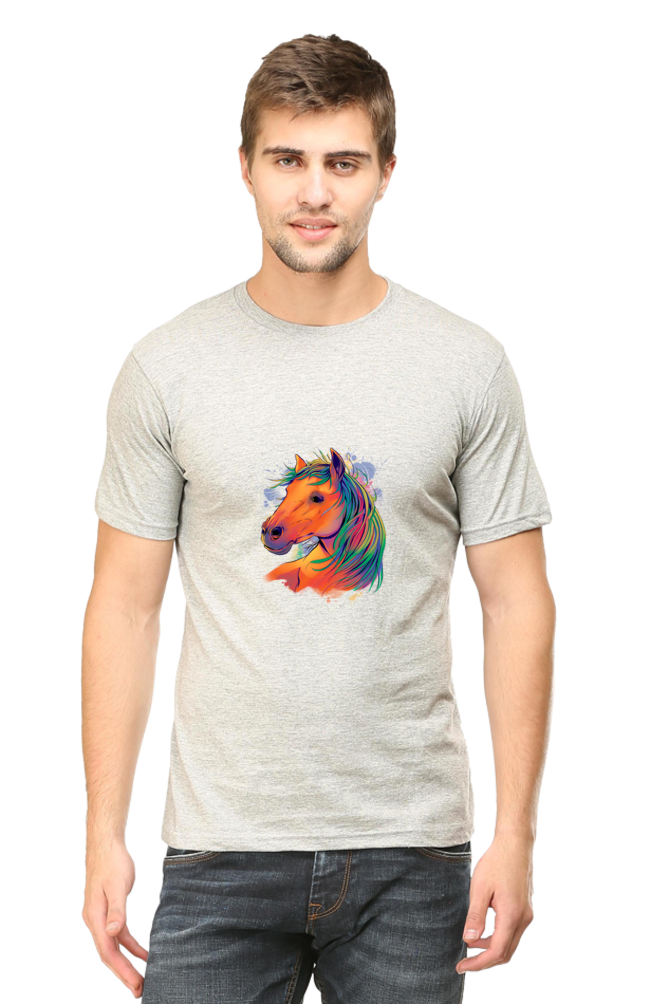 Horse Art Printed T-Shirt For Men - WowWaves - 7