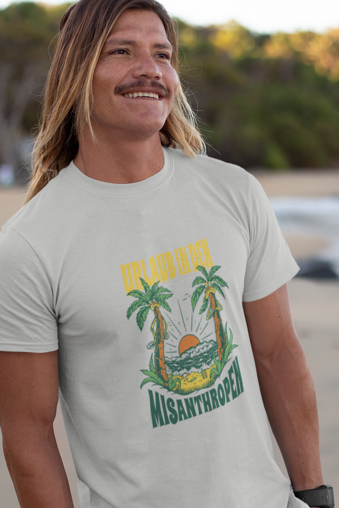 Vacation Away From People Printed T-Shirt For Men - WowWaves - 3