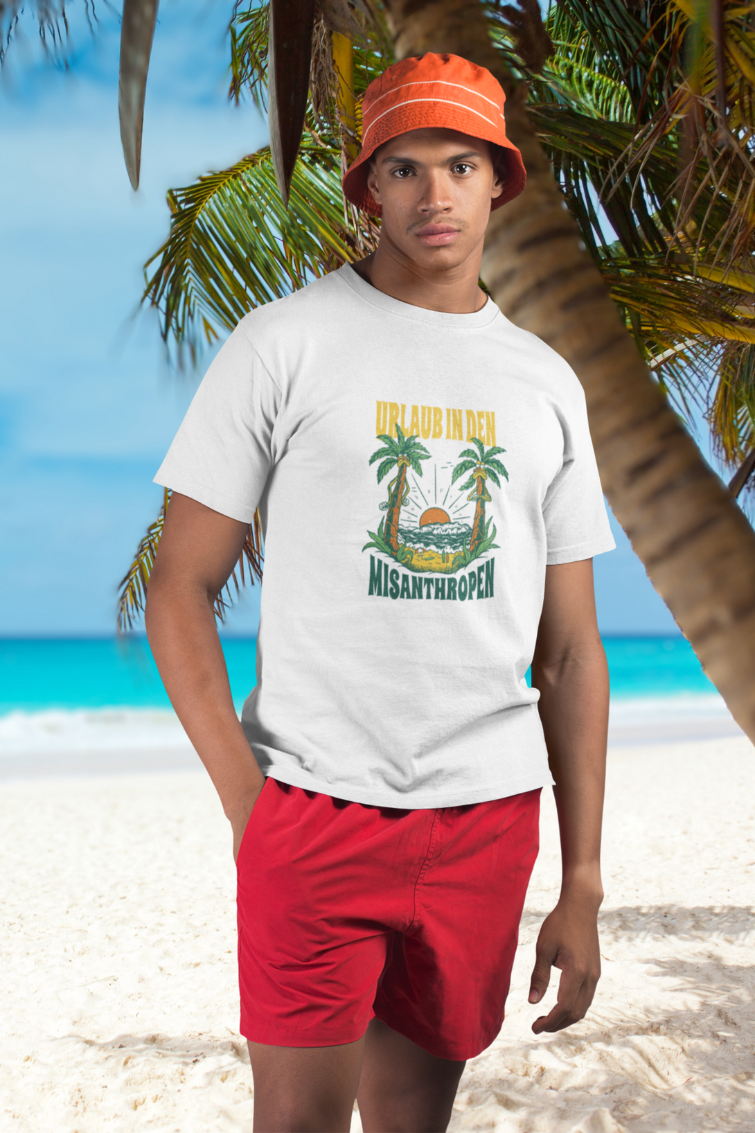 Vacation Away From People Printed T-Shirt For Men - WowWaves - 6