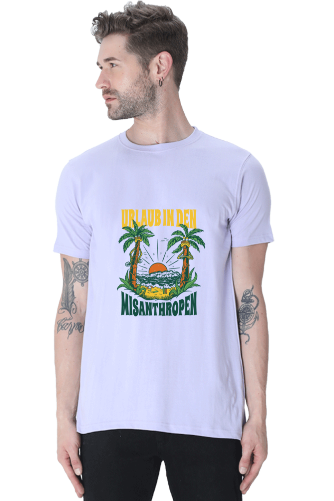 Vacation Away From People Printed T-Shirt For Men - WowWaves - 9