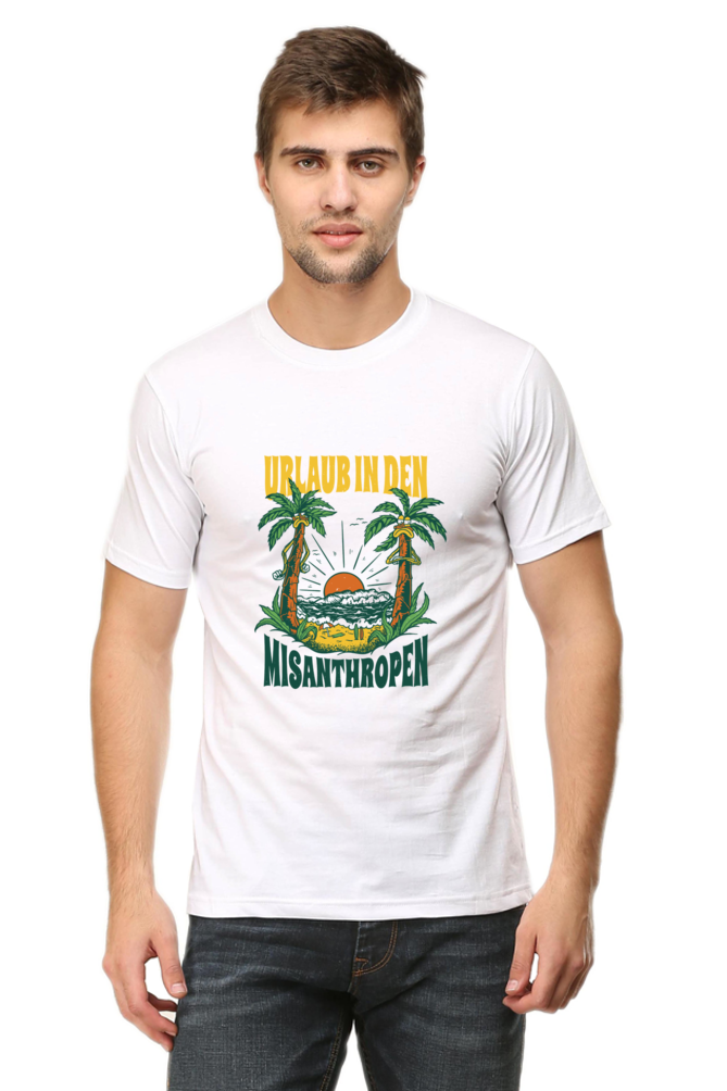 Vacation Away From People Printed T-Shirt For Men - WowWaves - 7