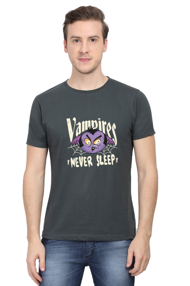 Vampires Never Sleep Printed T-Shirt For Men - WowWaves - 9