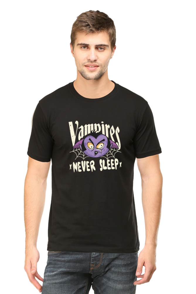Vampires Never Sleep Printed T-Shirt For Men - WowWaves - 8