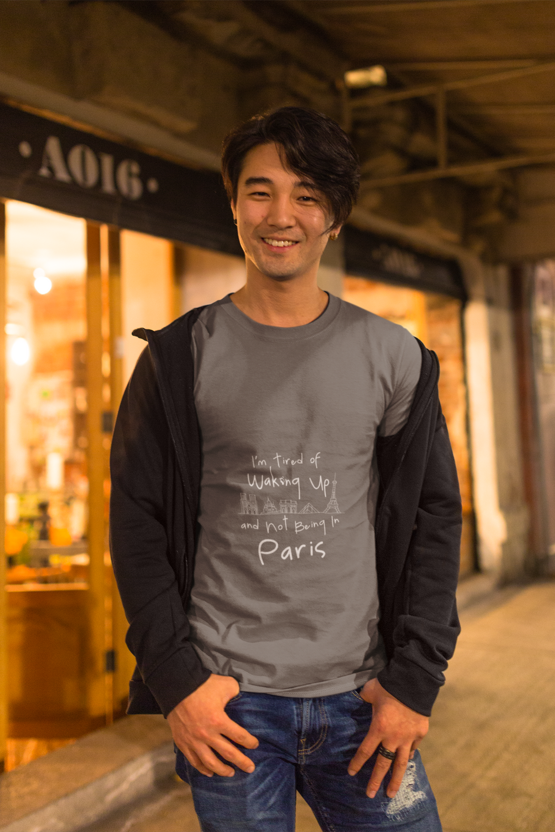 Paris Dreaming Printed T-Shirt For Men - WowWaves - 5