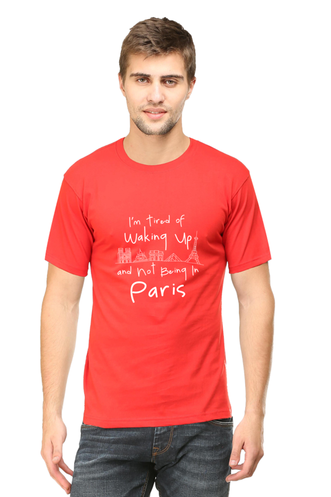 Paris Dreaming Printed T-Shirt For Men - WowWaves - 11