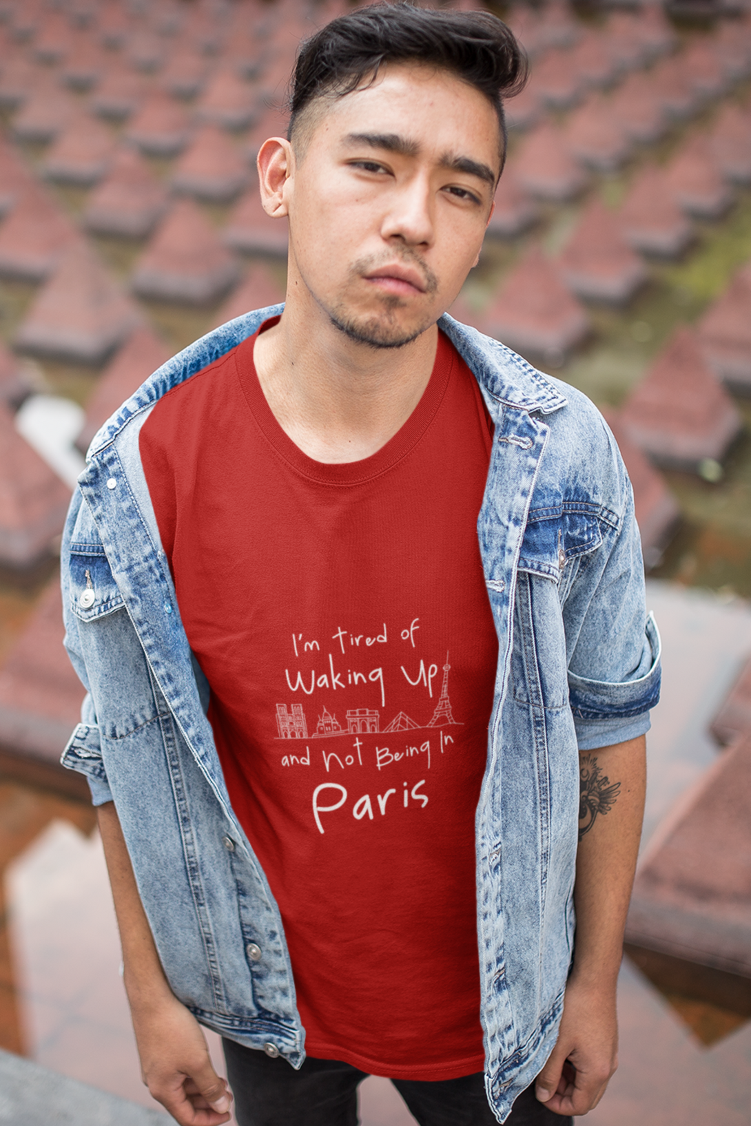 Paris Dreaming Printed T-Shirt For Men - WowWaves - 6