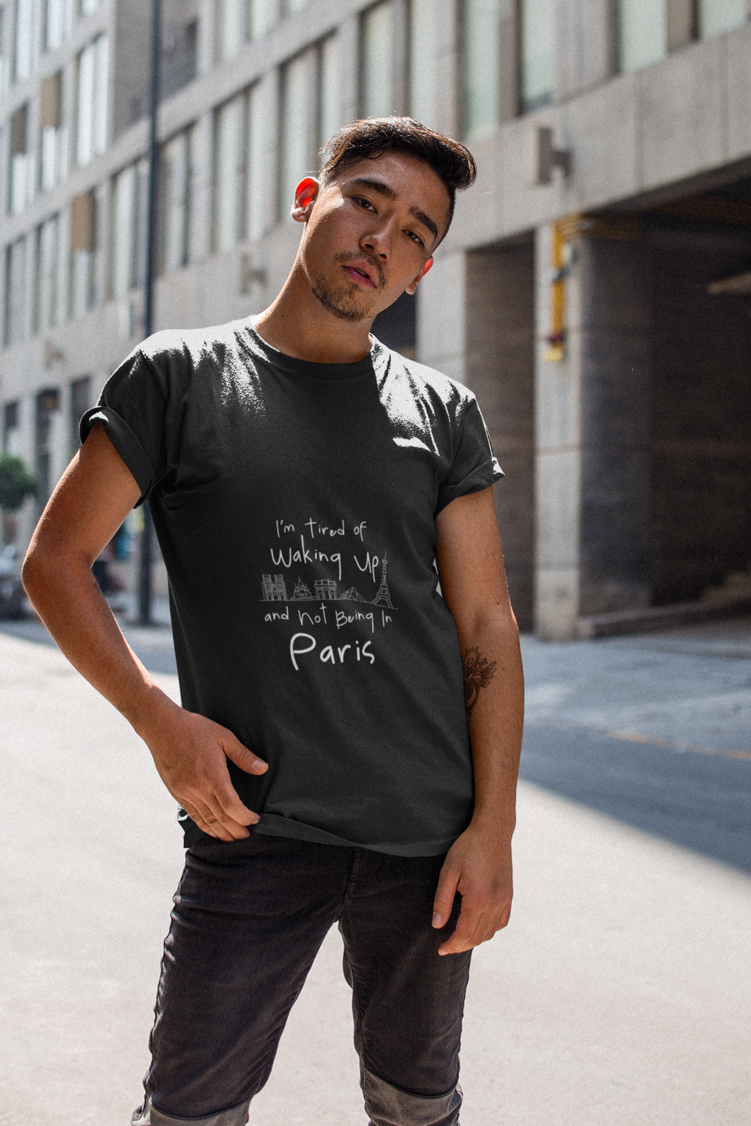 Paris Dreaming Printed T-Shirt For Men - WowWaves - 7