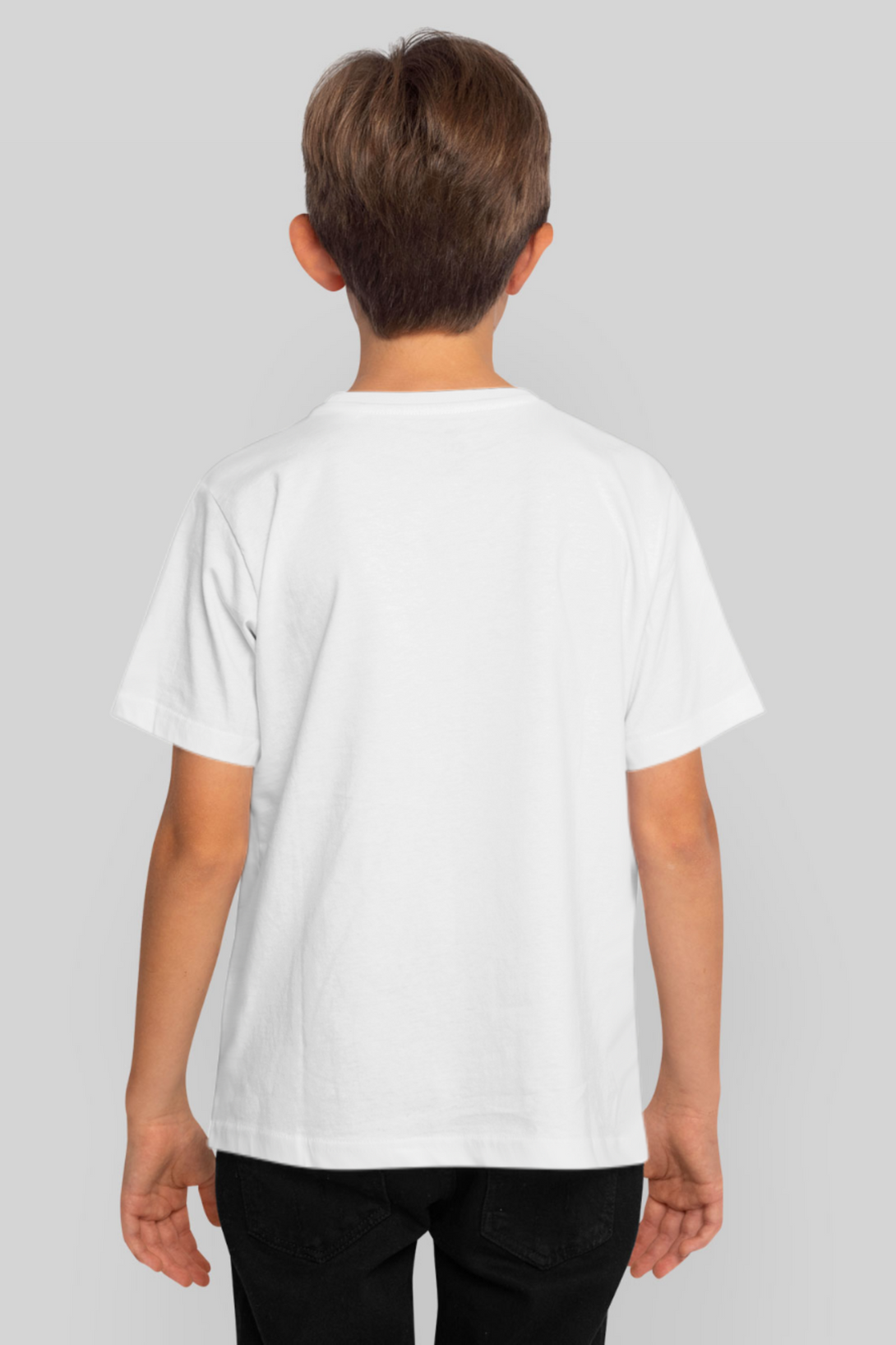 White T-Shirt For Boy - WowWaves - 2