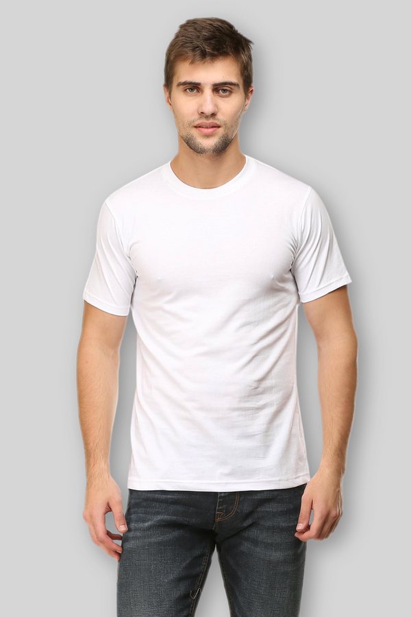 White T-shirt for men-Plain T-Shirt-WowWaves-White-S-Wow Waves
