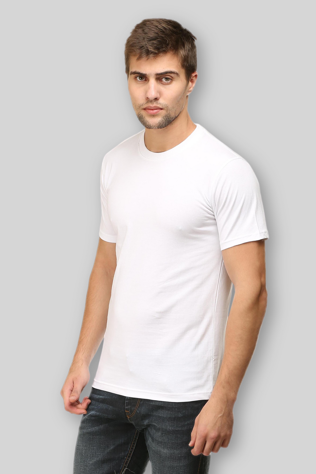 White T-Shirt For Men - WowWaves - 1