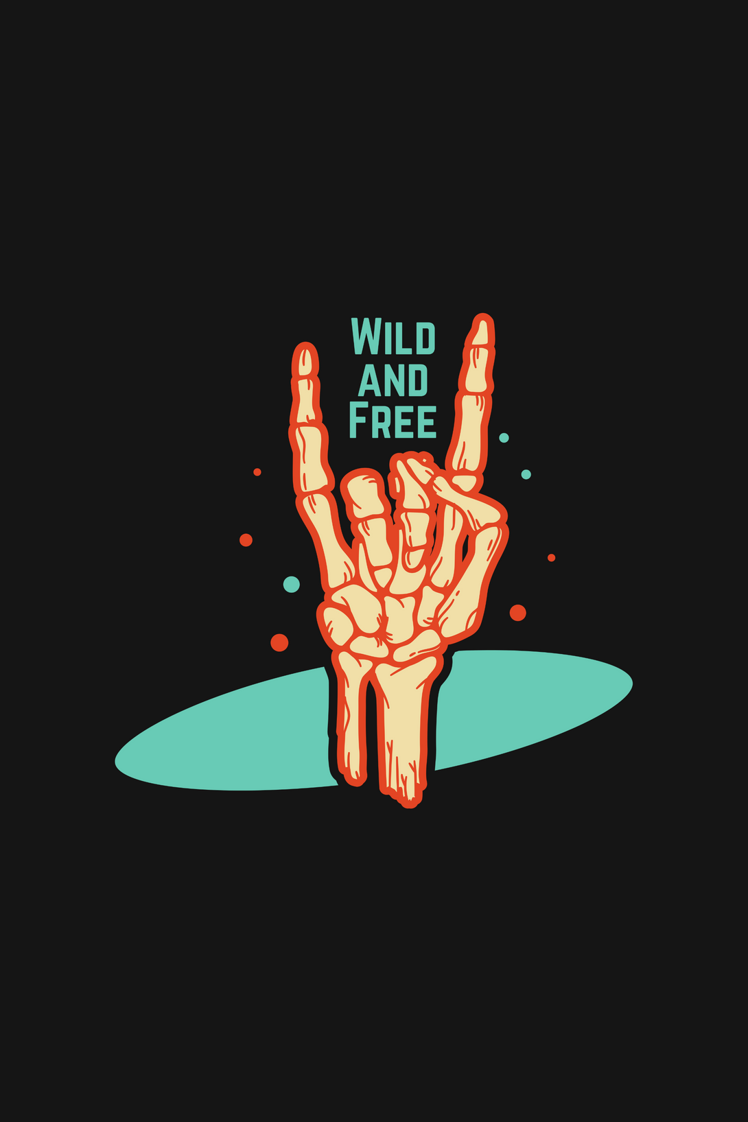 Wild And Free Printed T-Shirt For Men - WowWaves - 1