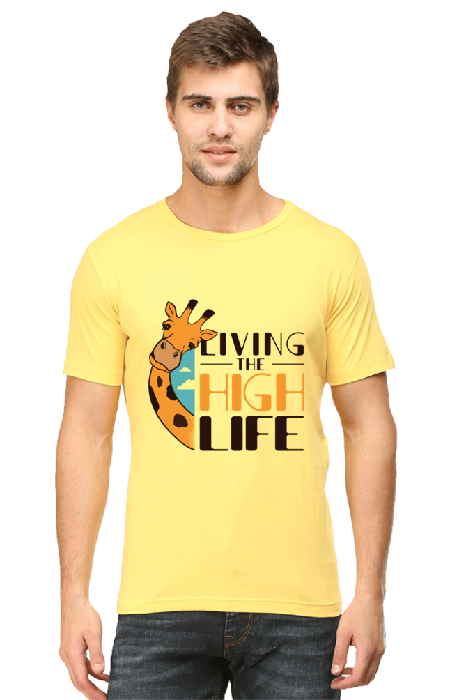 Funny Giraffe Printed T-Shirt For Men - WowWaves - 13