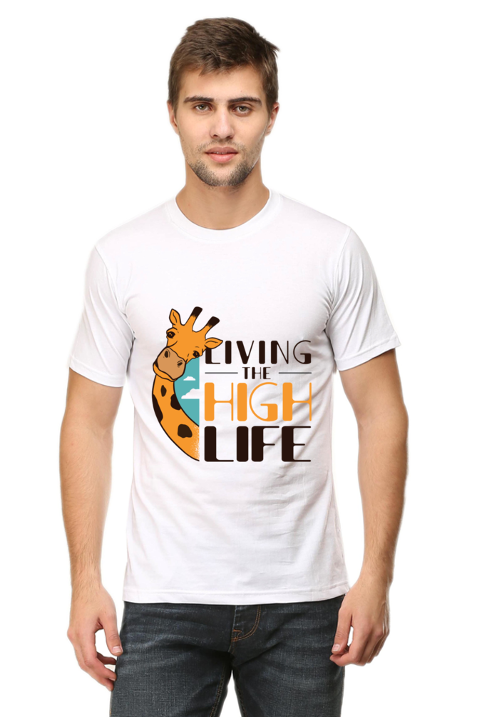 Funny Giraffe Printed T-Shirt For Men - WowWaves - 11