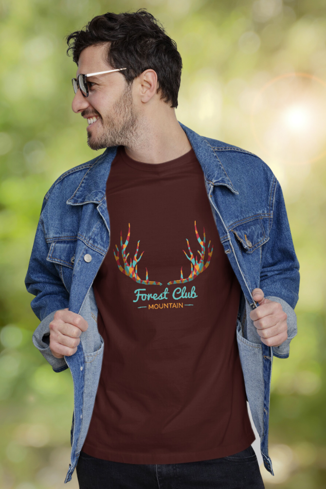 Forest Club Printed T-Shirt For Men - WowWaves - 5