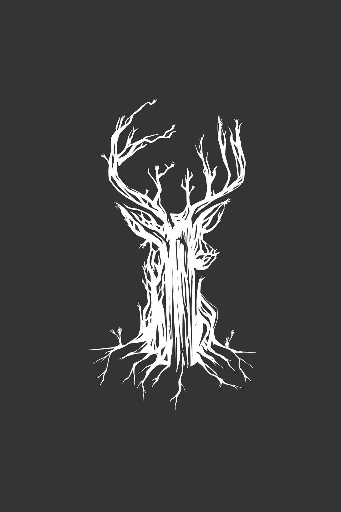 Deer Tree Printed T-Shirt For Men - WowWaves - 1