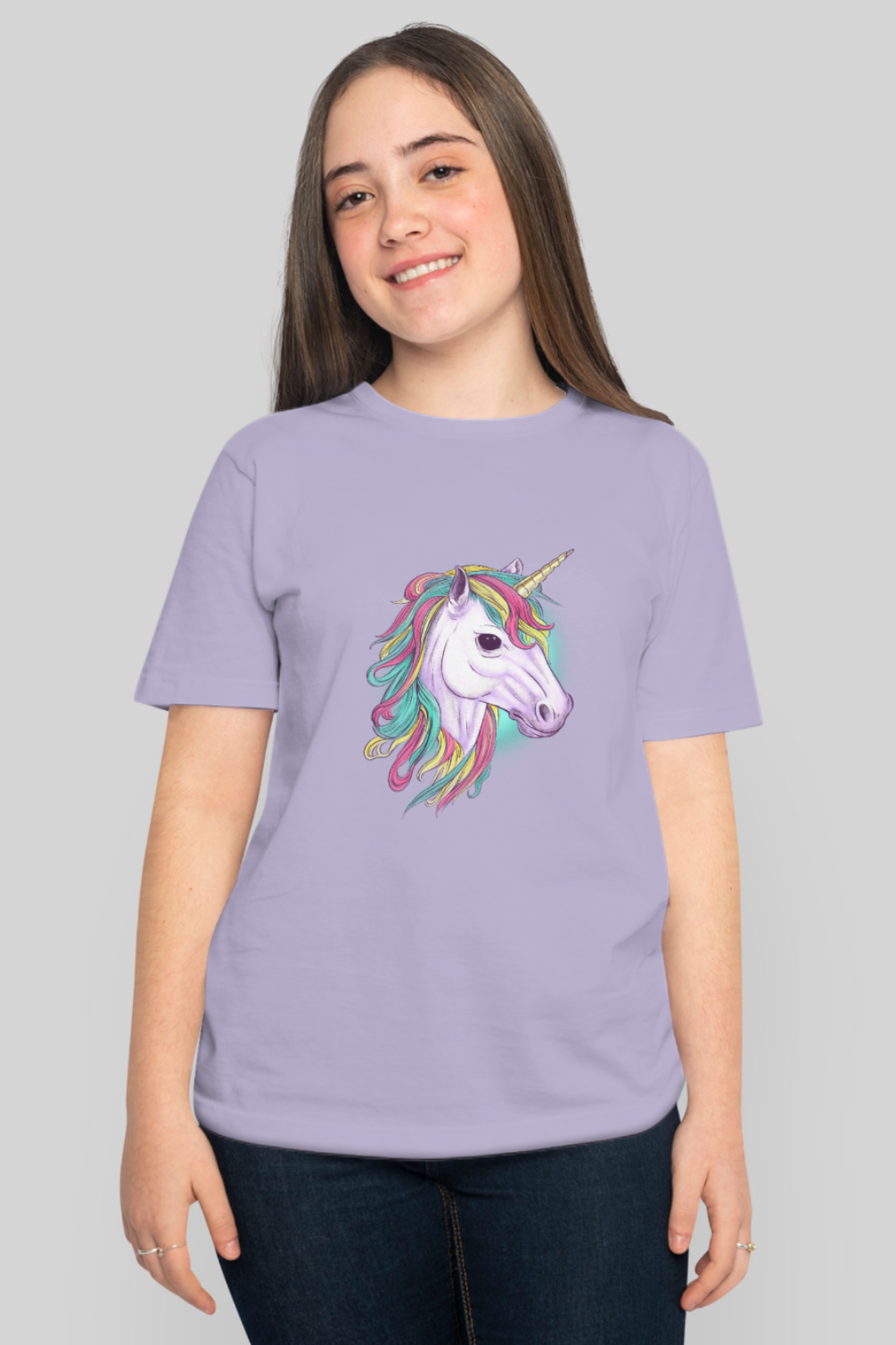 Colorful Unicorn Printed T-Shirt For Women - WowWaves - 10