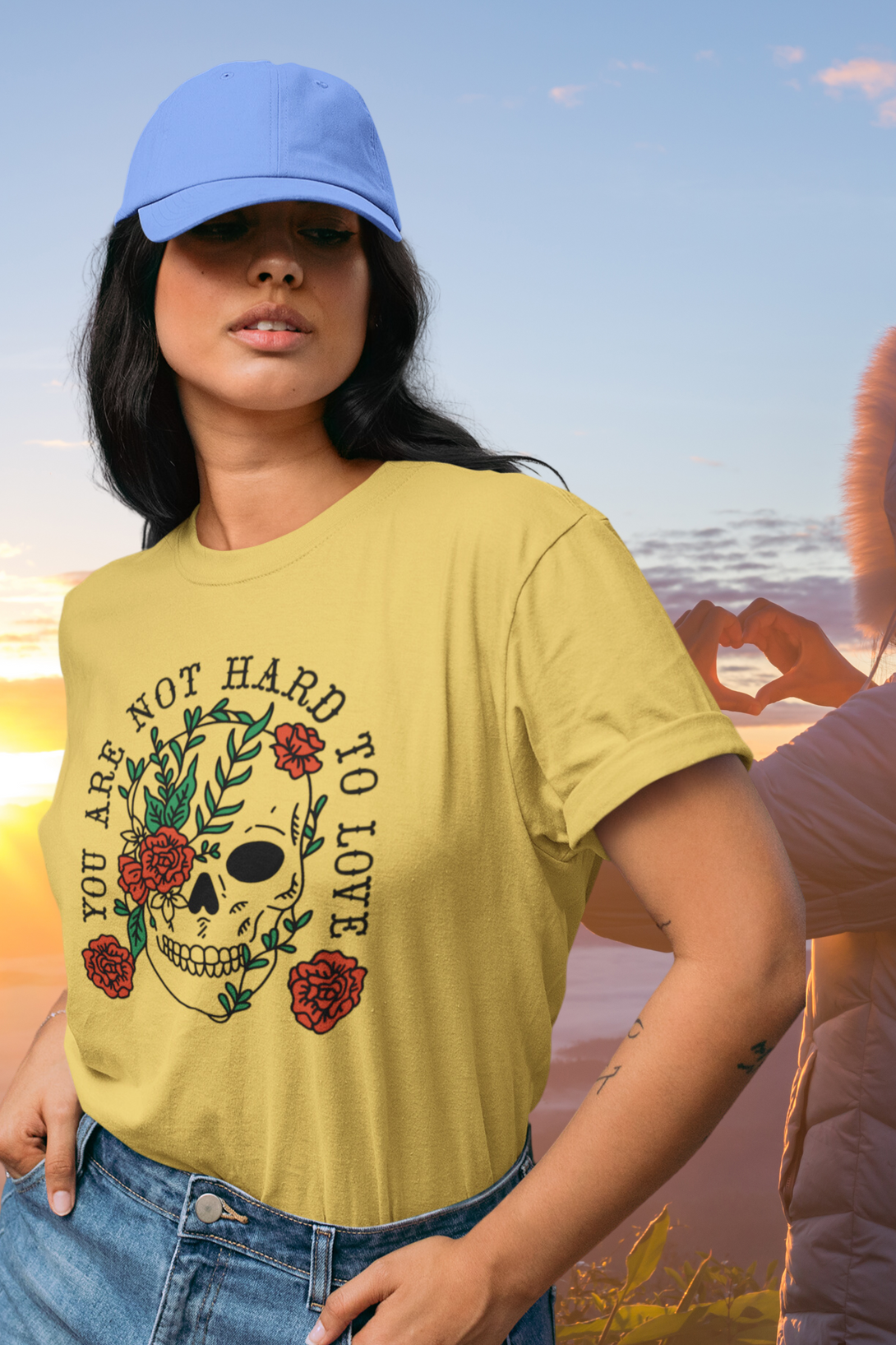 You Are Not Hard To Love Printed T-Shirt For Women - WowWaves - 5