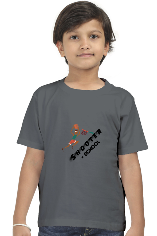 Basketball Shooter Printed T-Shirt For Boy - WowWaves - 21
