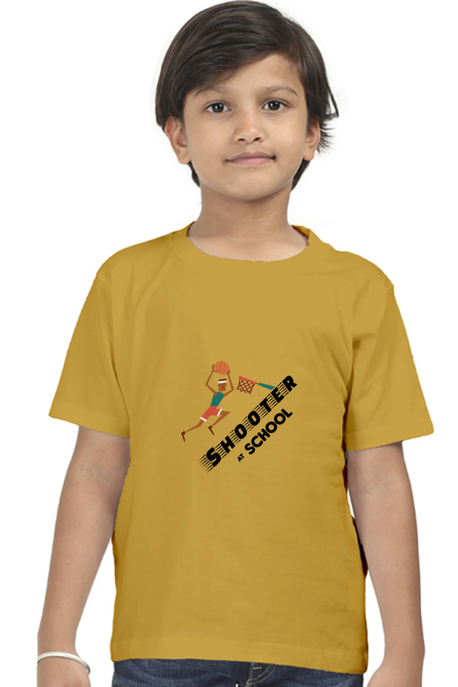 Basketball Shooter Printed T-Shirt For Boy - WowWaves - 9