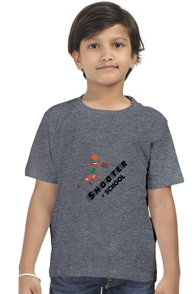 Basketball Shooter Printed T-Shirt For Boy - WowWaves - 37