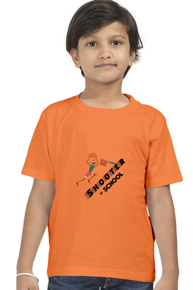 Basketball Shooter Printed T-Shirt For Boy - WowWaves - 12