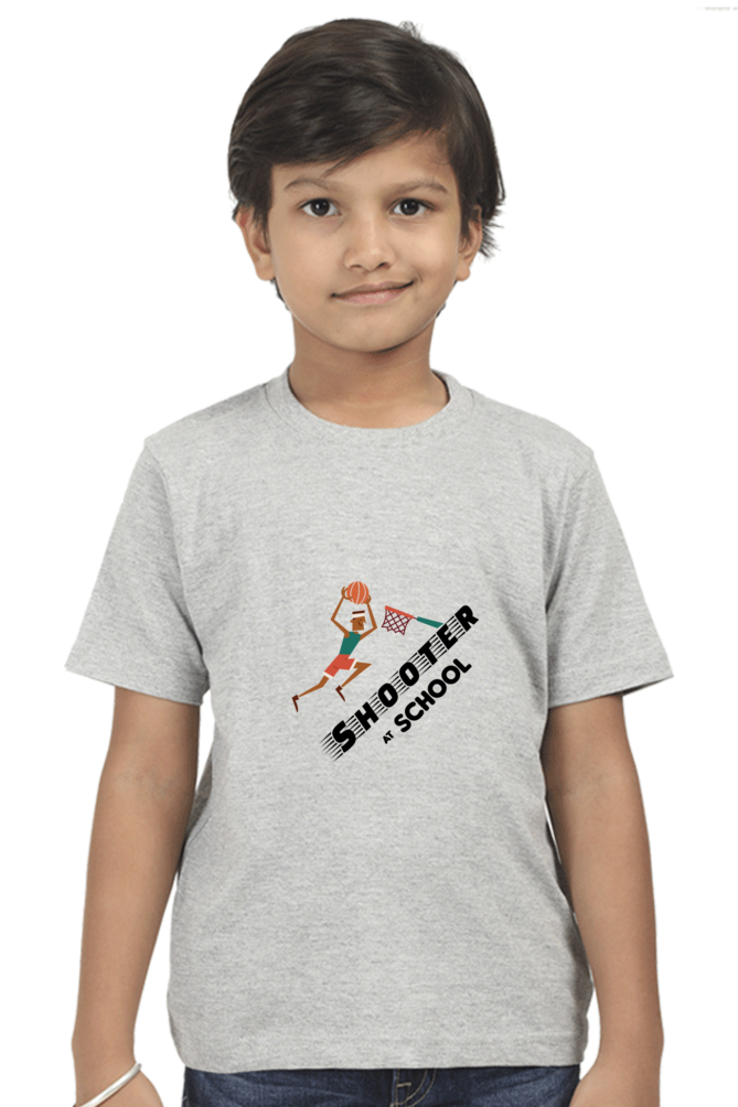 Basketball Shooter Printed T-Shirt For Boy - WowWaves - 18