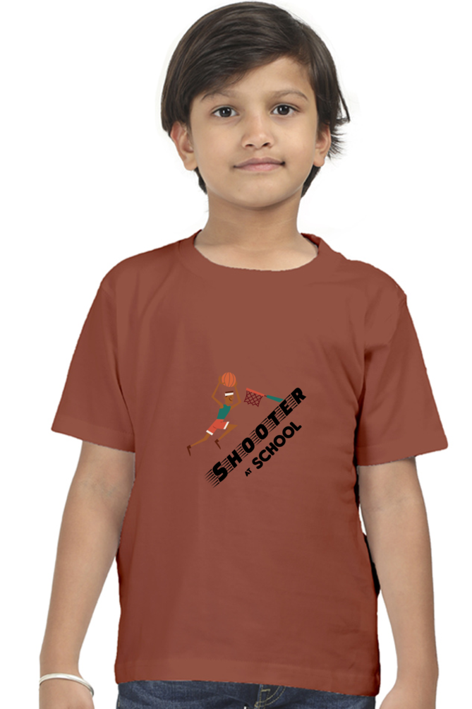 Basketball Shooter Printed T-Shirt For Boy - WowWaves - 10