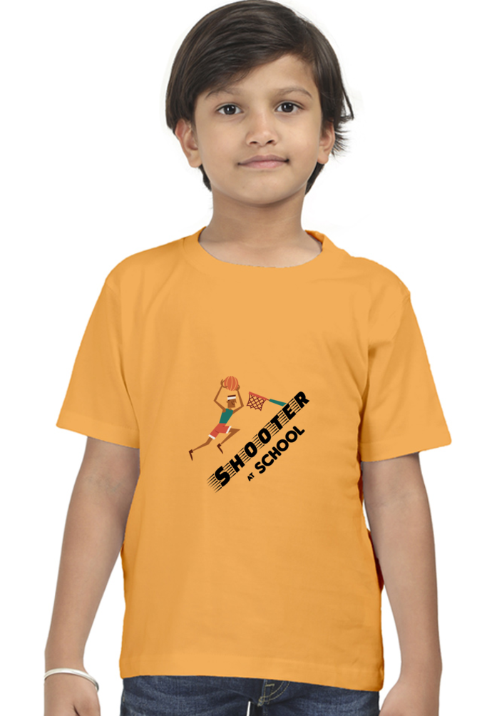 Basketball Shooter Printed T-Shirt For Boy - WowWaves - 27