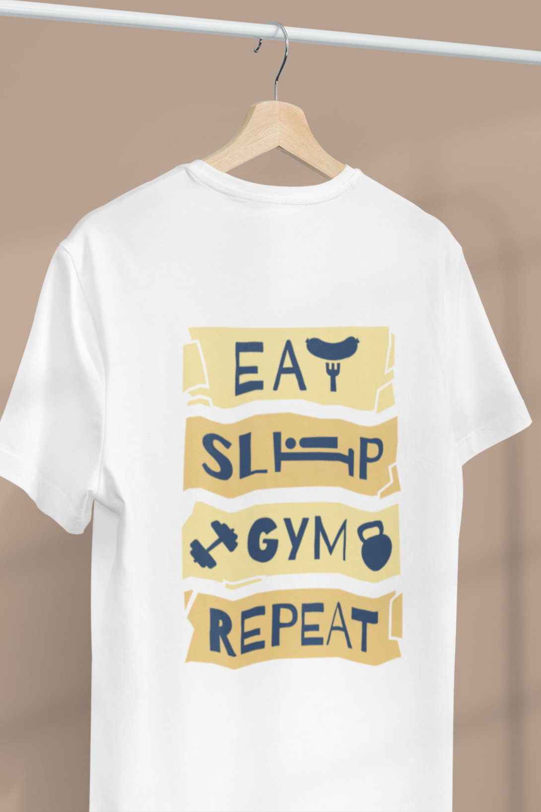 Gym Routine Printed Oversized T-Shirt For Men - WowWaves - 3