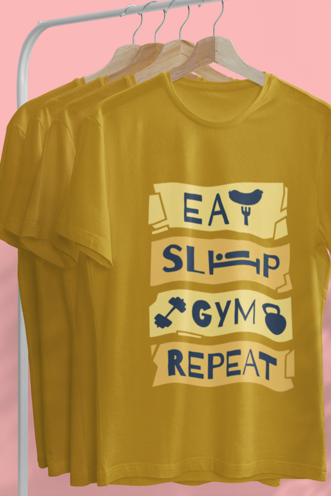 Gym Routine Printed Oversized T-Shirt For Men - WowWaves - 5